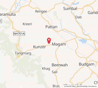 Map of Doeban, Kashmir
