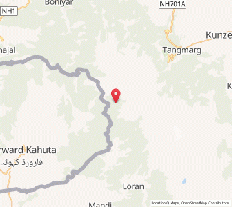 Map of Dogi, Kashmir