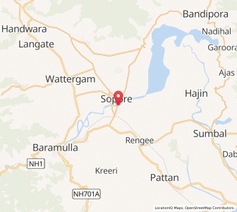 Map of Dogul Teng, Kashmir
