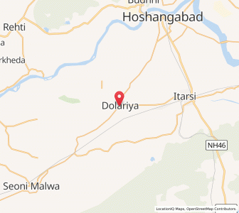 Map of Dolaria, Madhya Pradesh