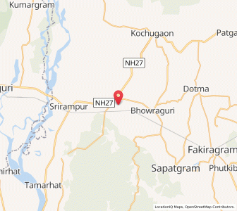 Map of Dolgaon, Assam