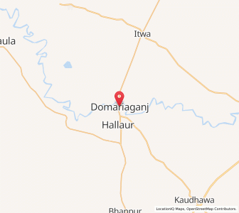 Map of Domariaganj, Uttar Pradesh