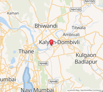 Map of Dombivli, Maharashtra