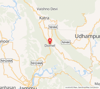 Map of Domel, Kashmir