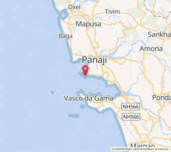 Map of Dona Paula, Goa