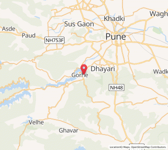 Map of Donaje, Maharashtra