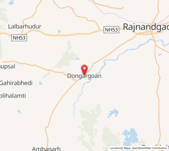Map of Dongargaon, Rajasthan