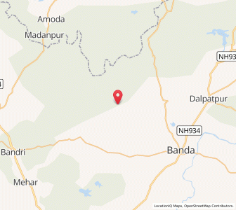 Map of Dongarpur, Madhya Pradesh