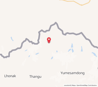 Map of Donkung, Sikkim