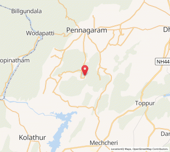 Map of Donnakuttahalli, Tamil Nadu