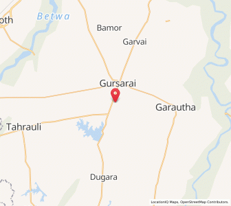 Map of Donria, Uttar Pradesh