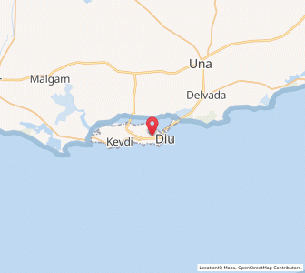 Map of Dores, Gujarat
