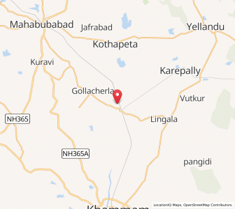 Map of Dornakal, Andhra Pradesh