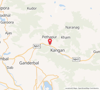 Map of Dragliyung, Kashmir