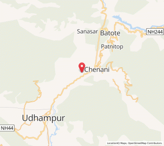 Map of Dramthal, Kashmir