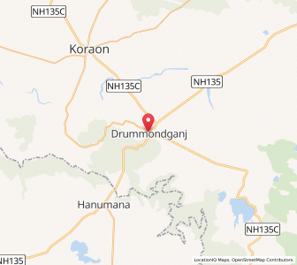 Map of Drummondganj, Uttar Pradesh