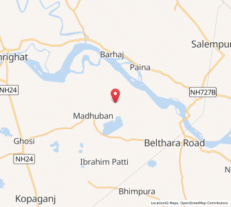 Map of Dubari, Uttar Pradesh
