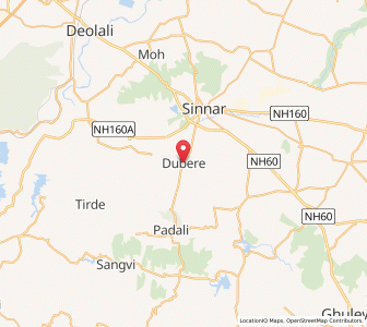 Map of Dubere, Maharashtra