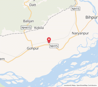 Map of Dubia Barigaon, Assam