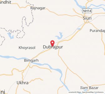 Map of Dubrajpur, West Bengal