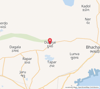 Map of Dudhai, Gujarat