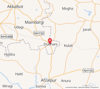 Map of Dudhani, Maharashtra