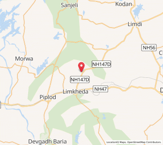 Map of Dudhia, Gujarat