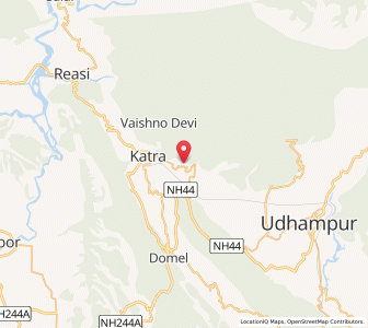 Map of Dudura, Kashmir