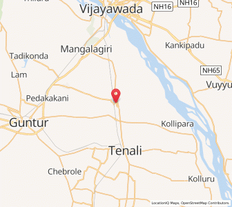 Map of Duggirala, Andhra Pradesh