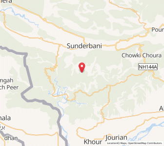 Map of Dugi, Kashmir