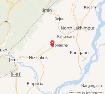 Map of Dulahatgaon, Assam