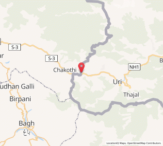 Map of Dularja, Kashmir