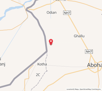 Map of Dulleke Bareke, Punjab