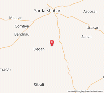 Map of Dulrasar, Rajasthan