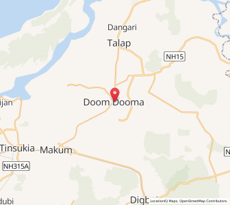 Map of Dum Duma, Assam