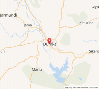 Map of Dumka, Jharkhand