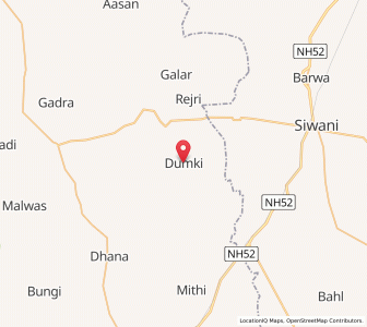 Map of Dumki, Rajasthan