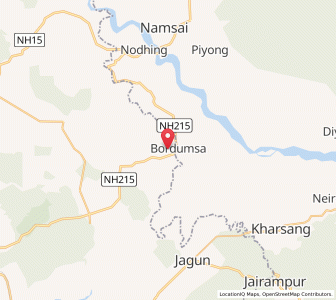 Map of Dumsa, Assam