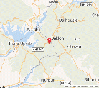 Map of Dunera, Punjab