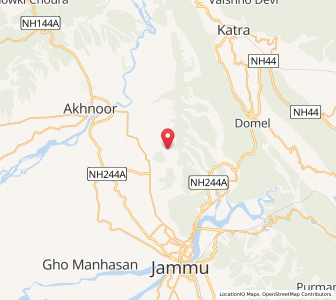 Map of Dungi Chhapri, Kashmir