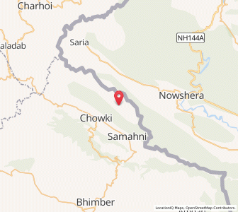 Map of Dungidal, Kashmir