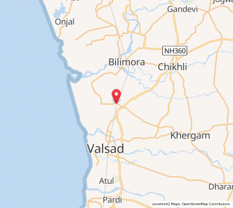 Map of Dungri, Gujarat