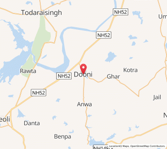 Map of Duni, Rajasthan