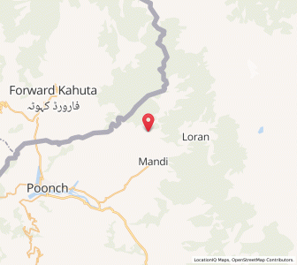 Map of Dunnu, Kashmir
