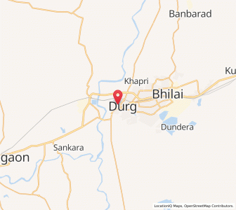 Map of Durg, Chhattisgarh