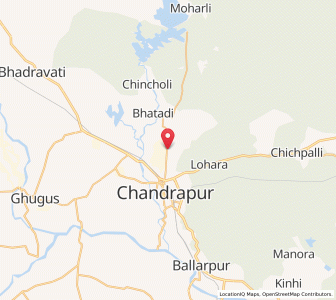 Map of Durgāpur, Maharashtra