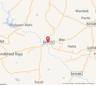 Map of Dusarbid, Maharashtra