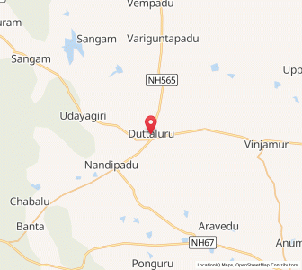 Map of Duttaluru, Andhra Pradesh