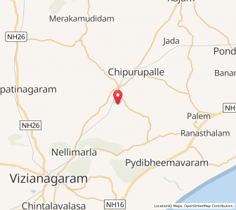 Map of Duvvam, Andhra Pradesh