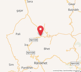 Map of Dwarahat, Uttarakhand